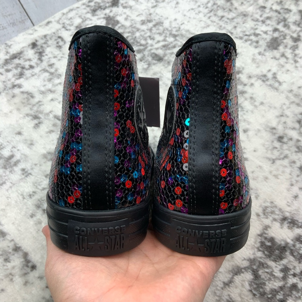 NIB Converse CTAS HI sequined women’s sneakers - Picture 4 of 8